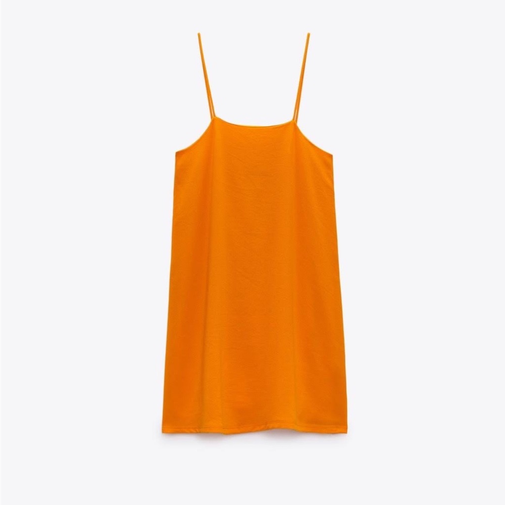 Zara Neon Orange Mini Dress